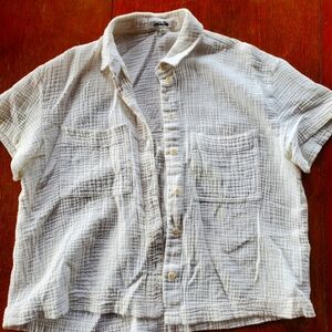 Madewell, Xs, White Gauzy Top